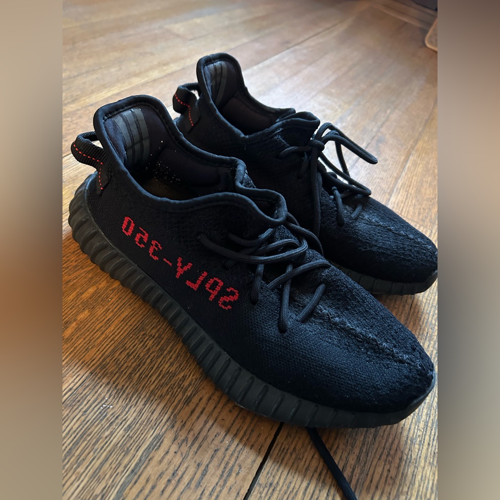 Yeezy Boost 350 Bred Size 7.5 Men’s Worn In Good Condition
